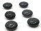 6 15.5mm Vintage Black Plastic Shank Buttons Sewing Notions